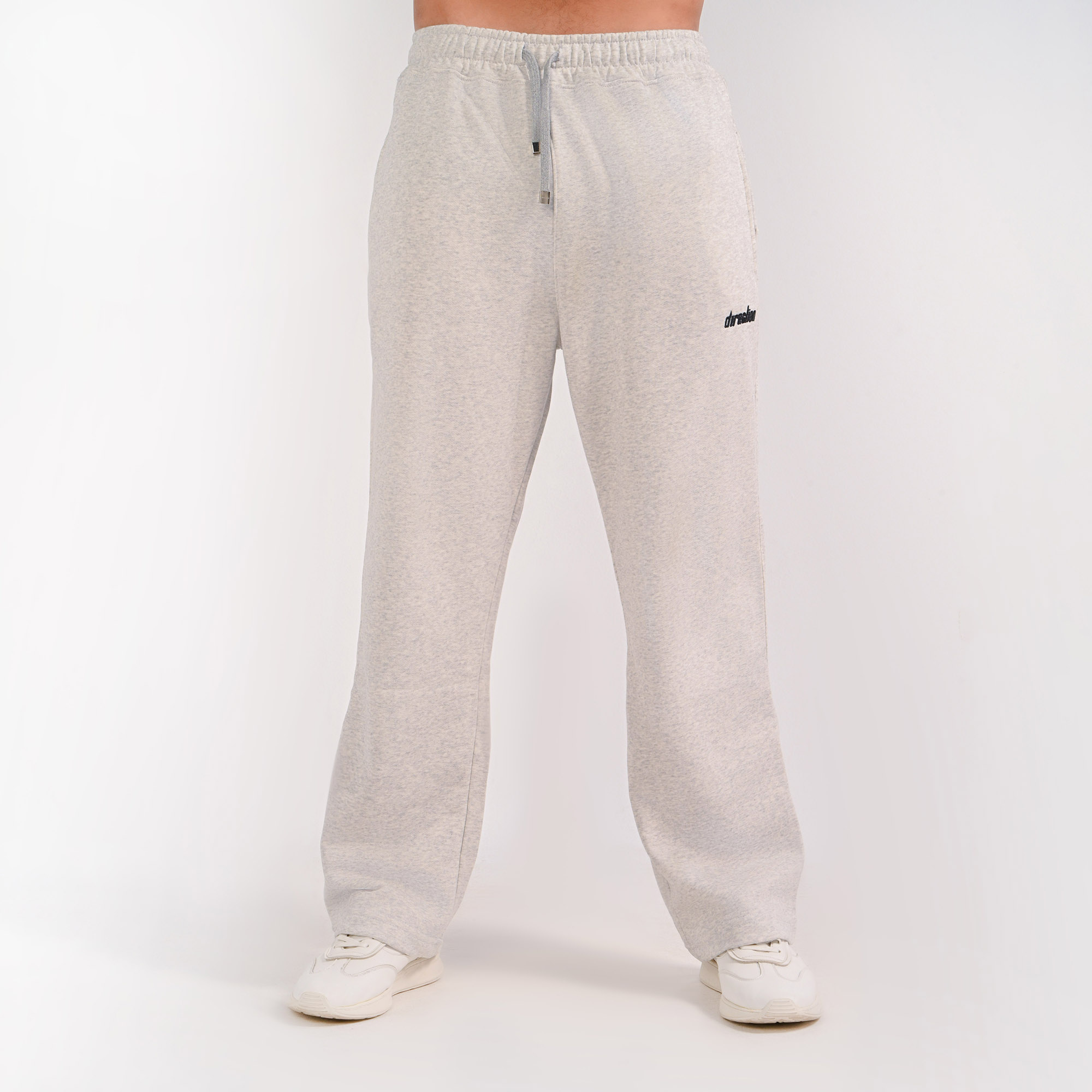Wide-Leg unisex gray sweatpants