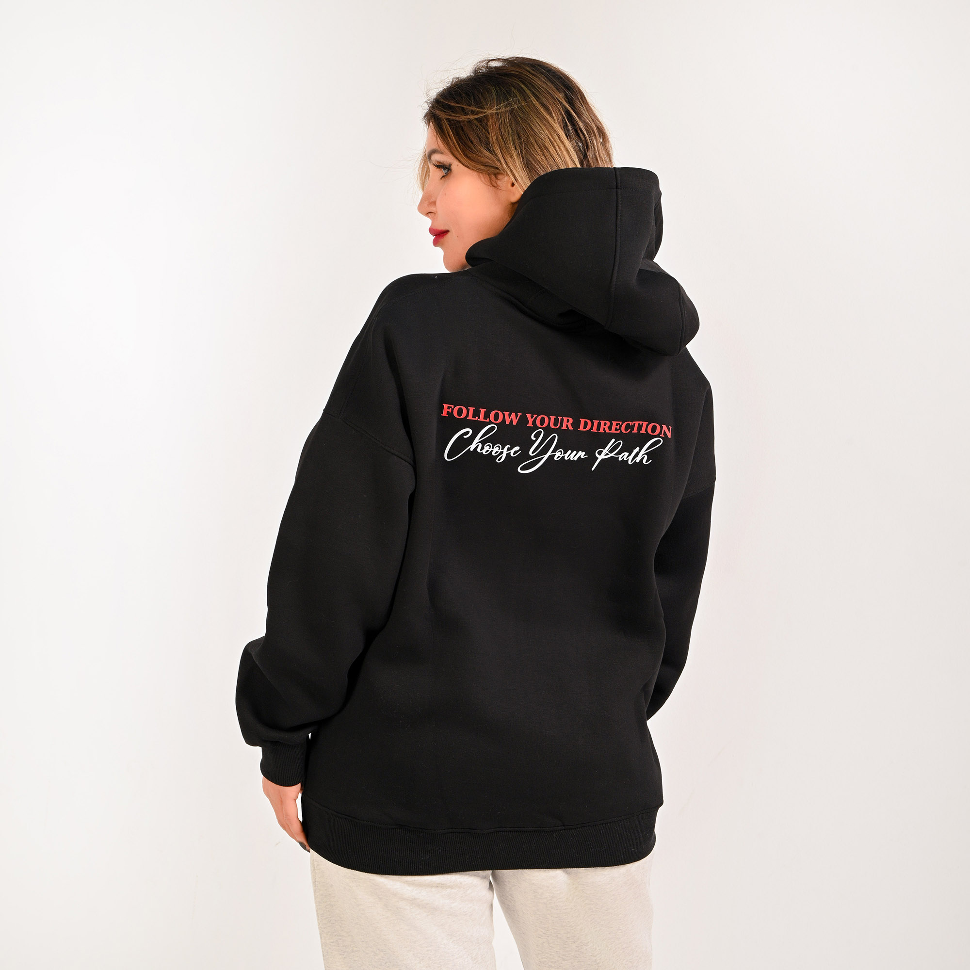 It’s my direction -unisex black hoodie