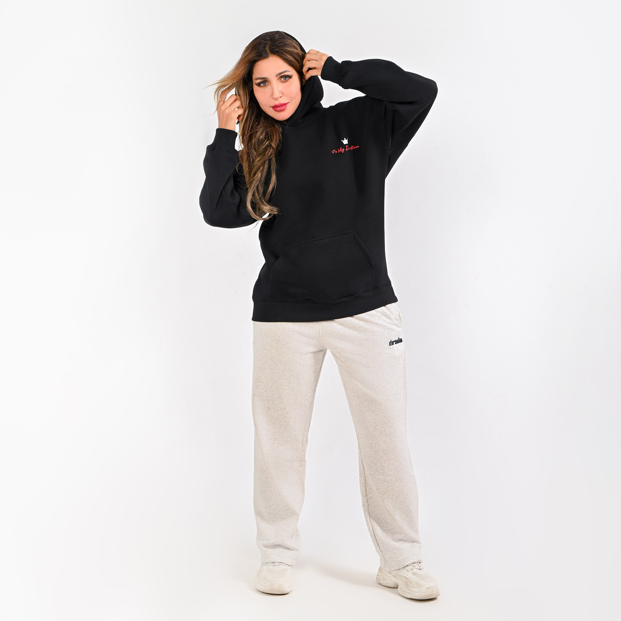 It’s my direction -unisex black hoodie