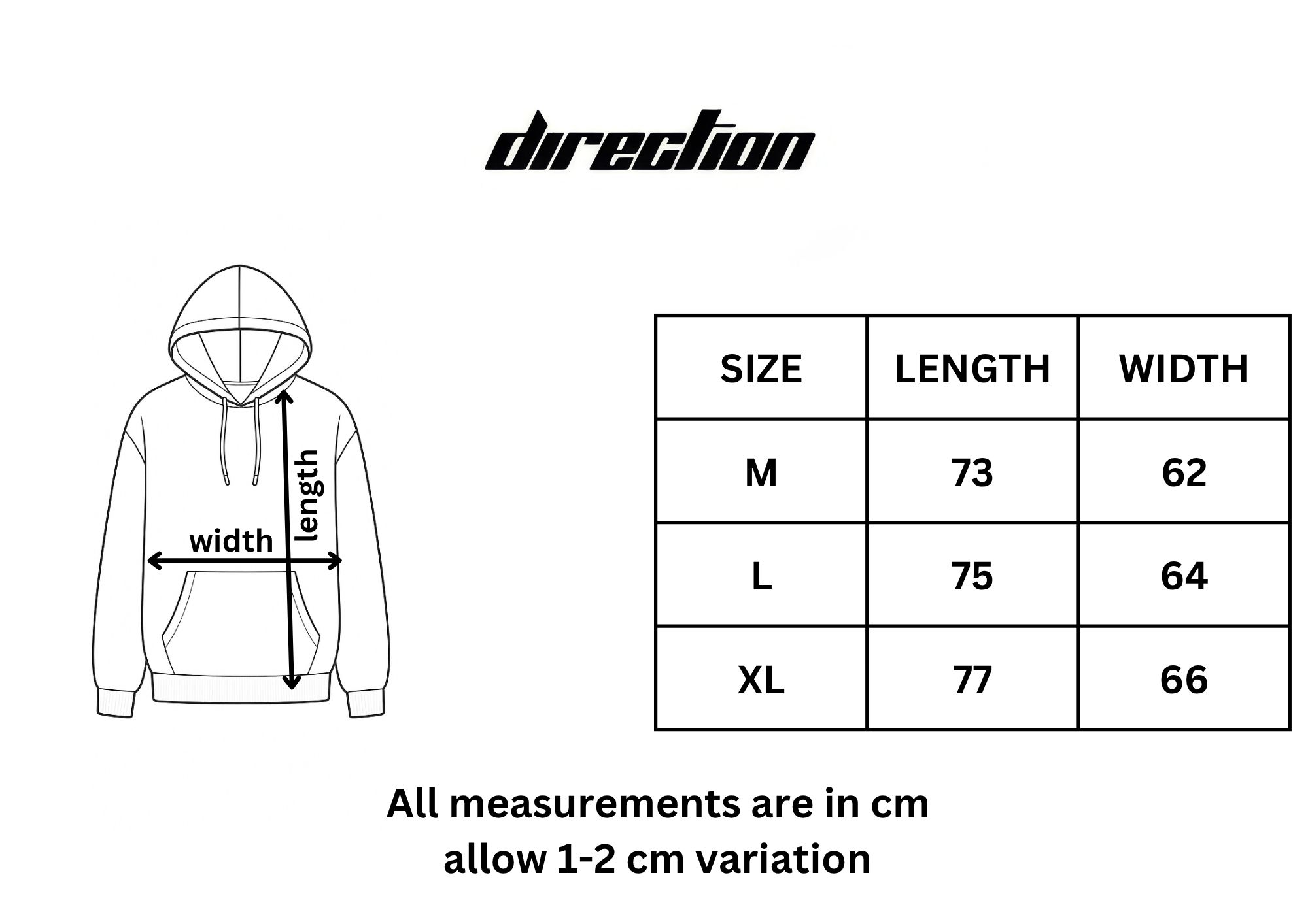 It’s my direction -unisex black hoodie