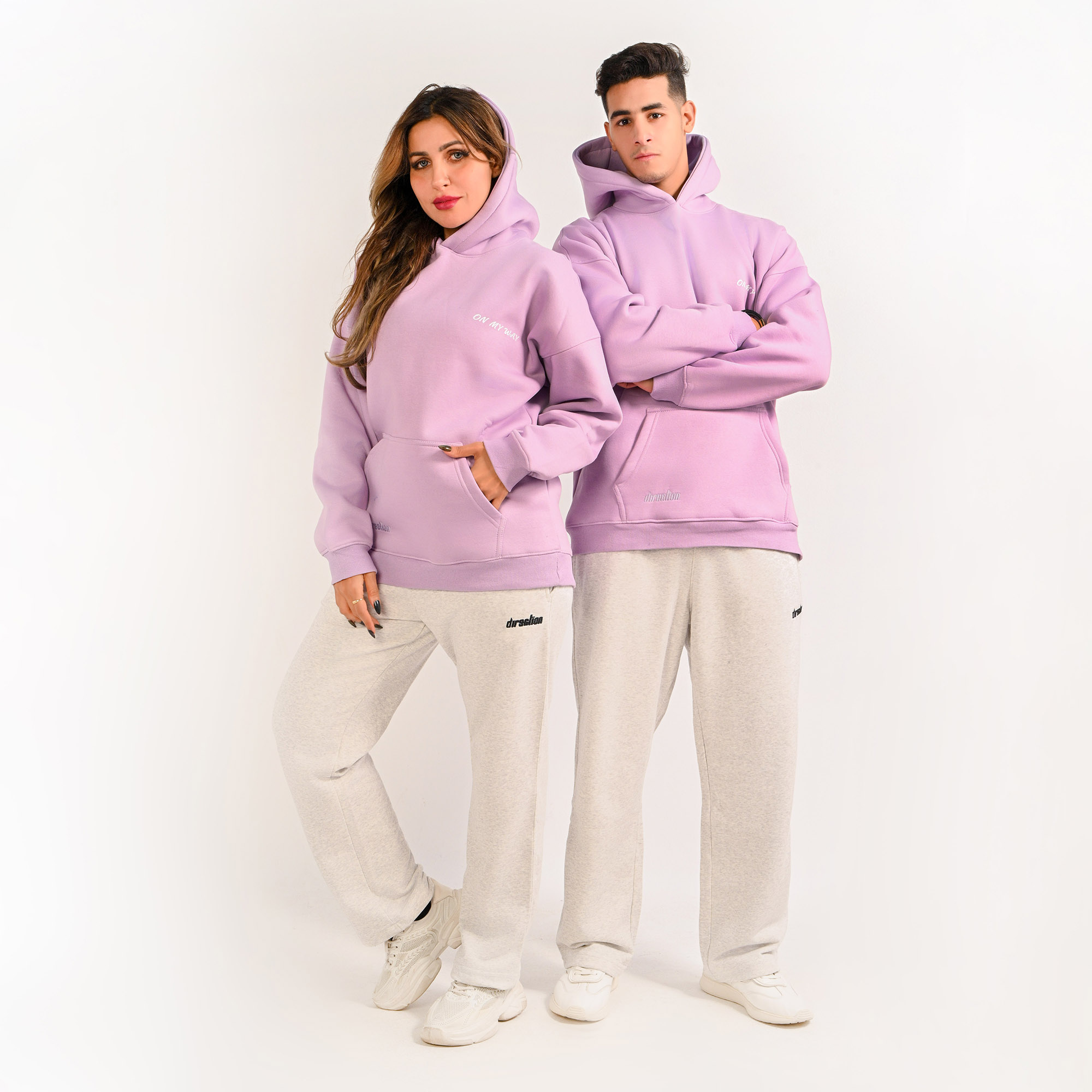 On my way- unisex lavender hoodie