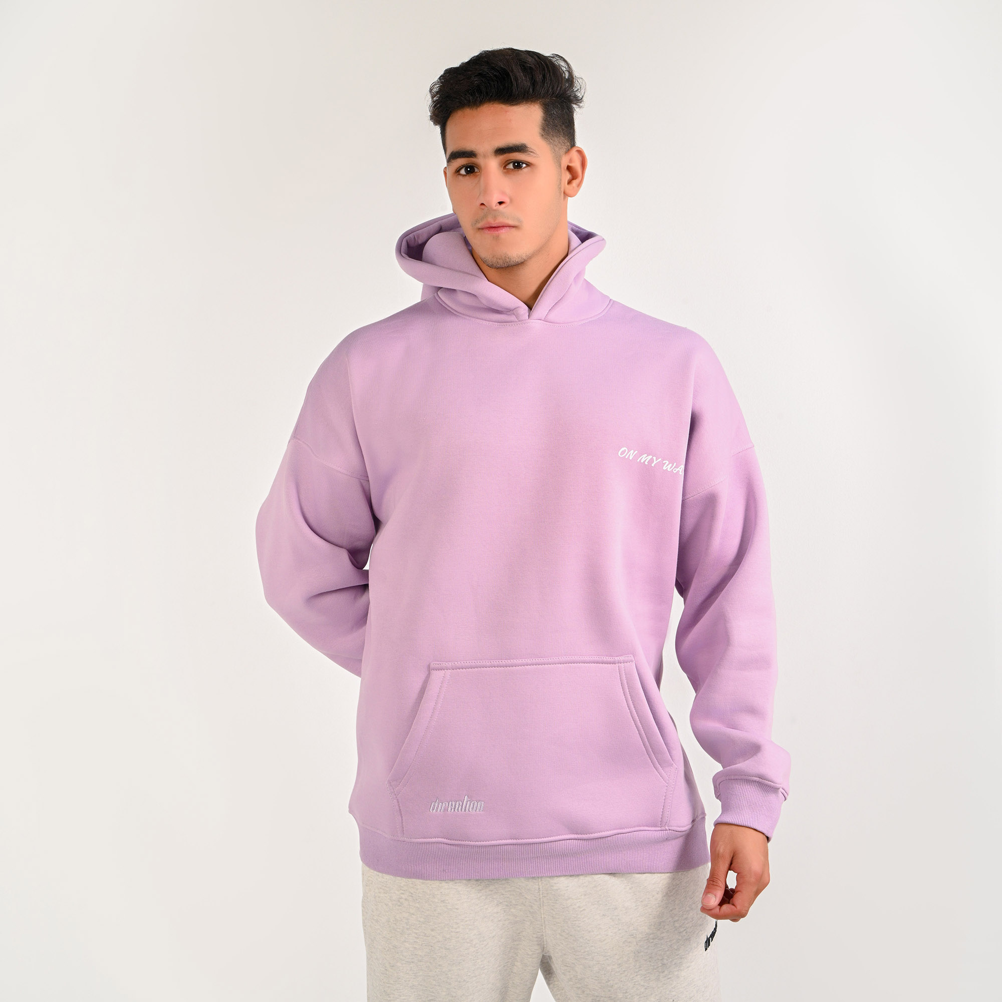 On my way- unisex lavender hoodie