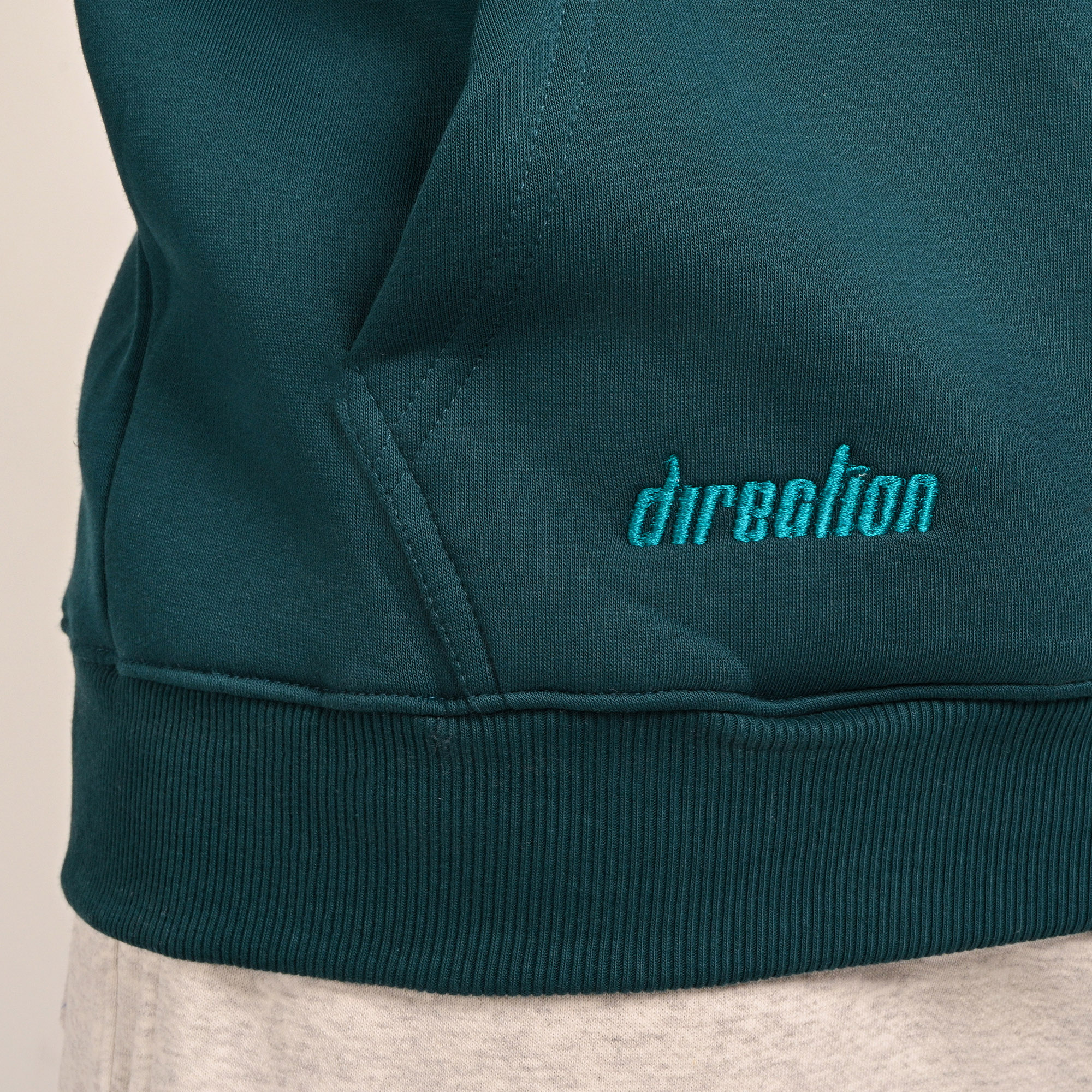 On my way- unisex dark teal hoodie