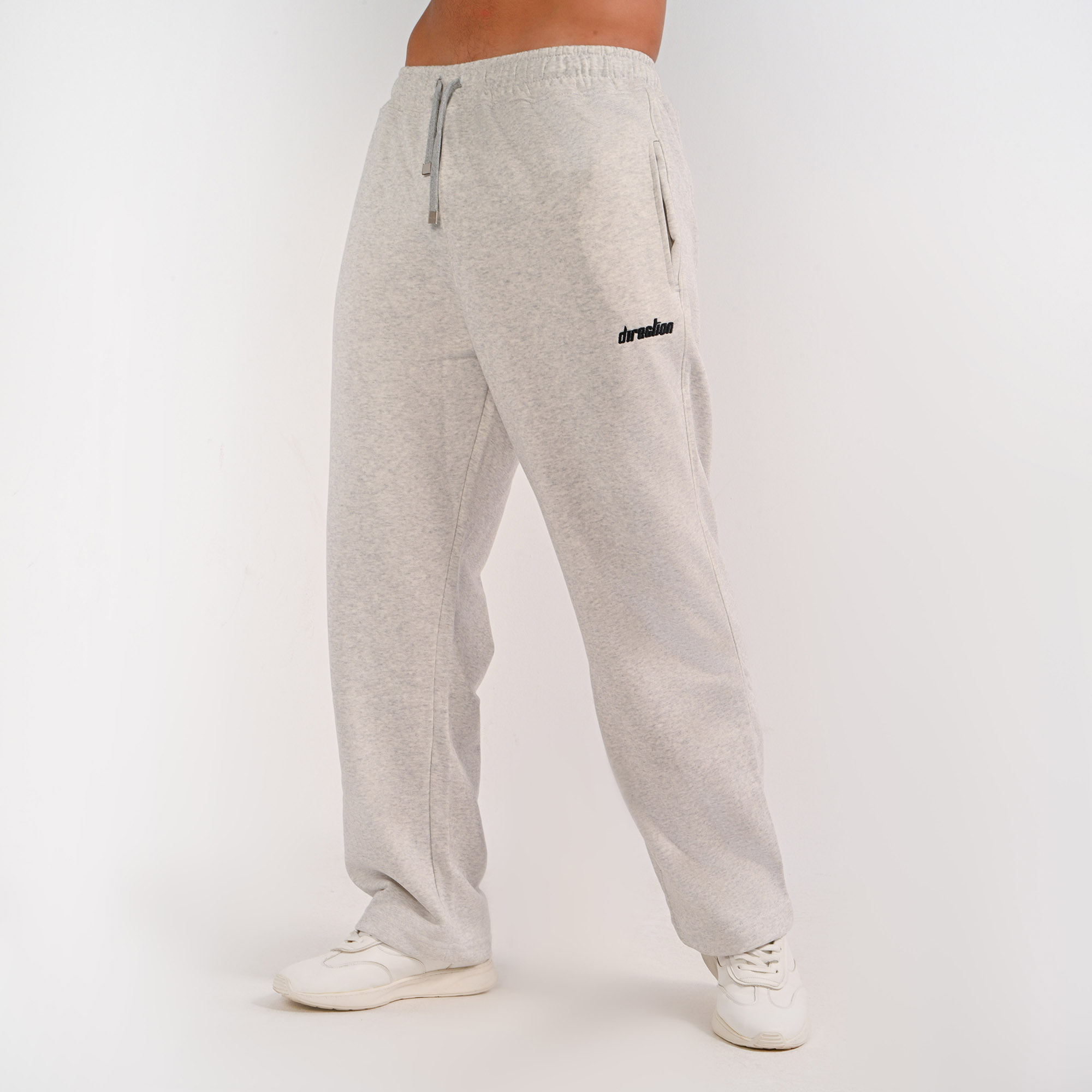 Wide-Leg unisex gray sweatpants