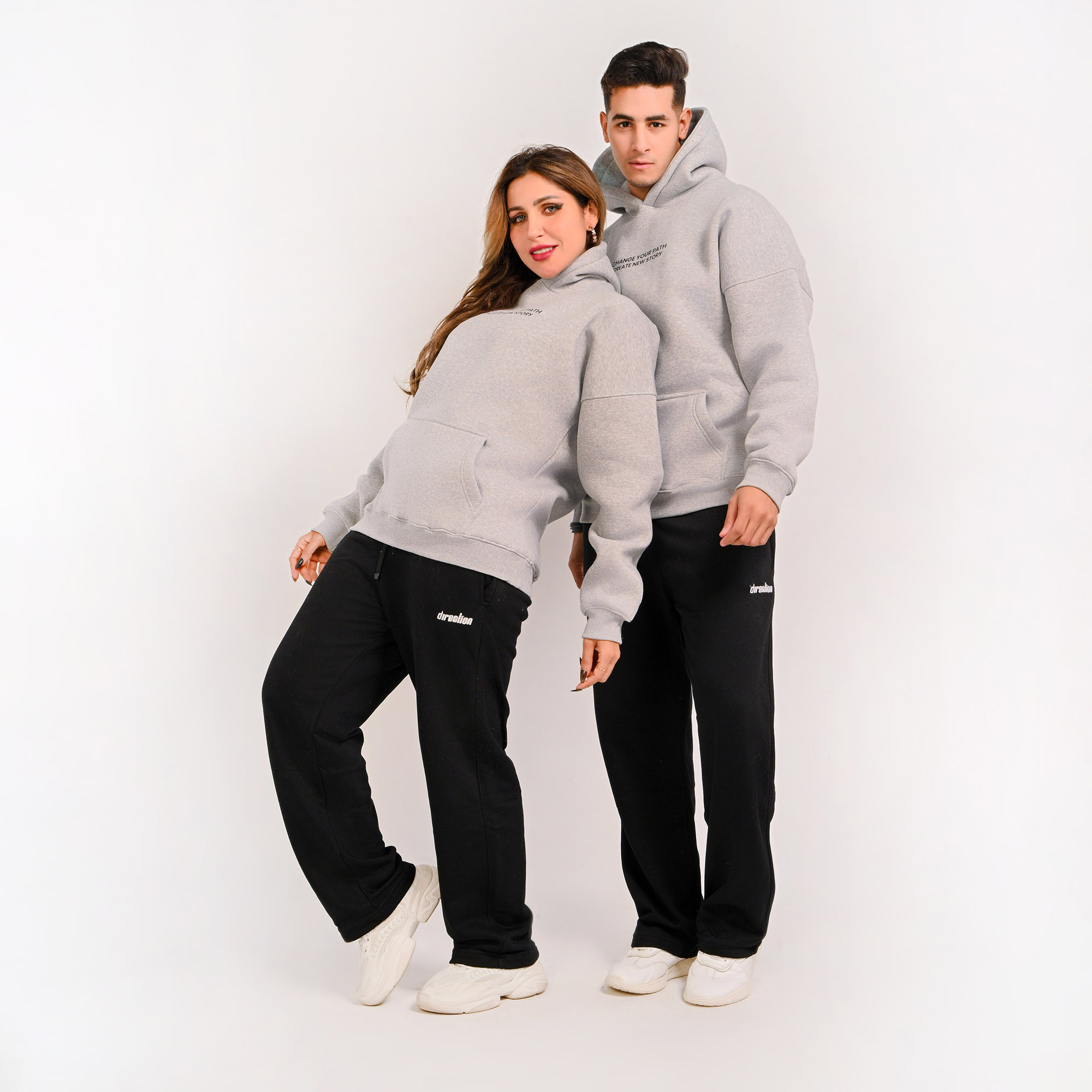 Change your path-unisex gray hoodie - صورة إضافية