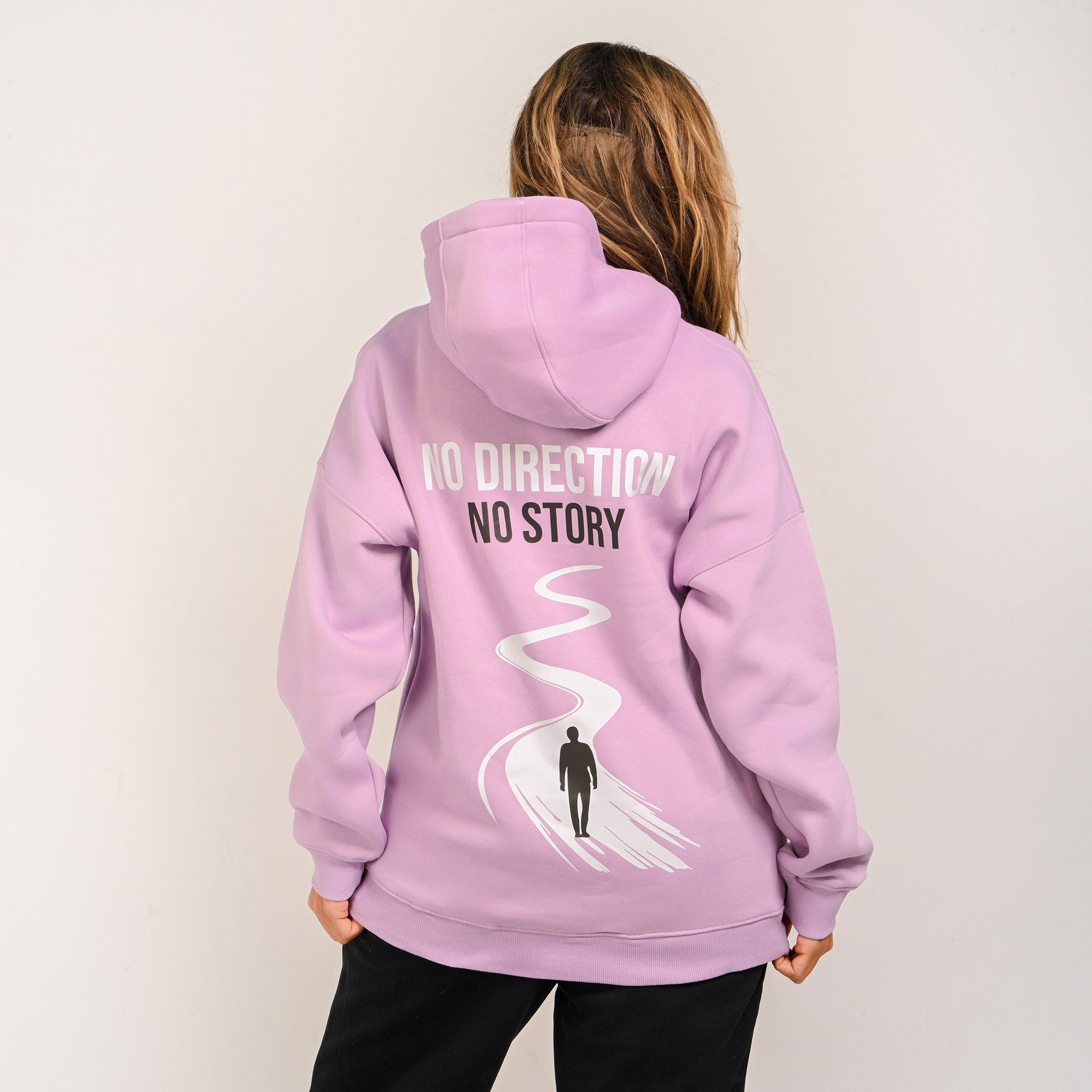 No direction No story-unisex lavender hoodie