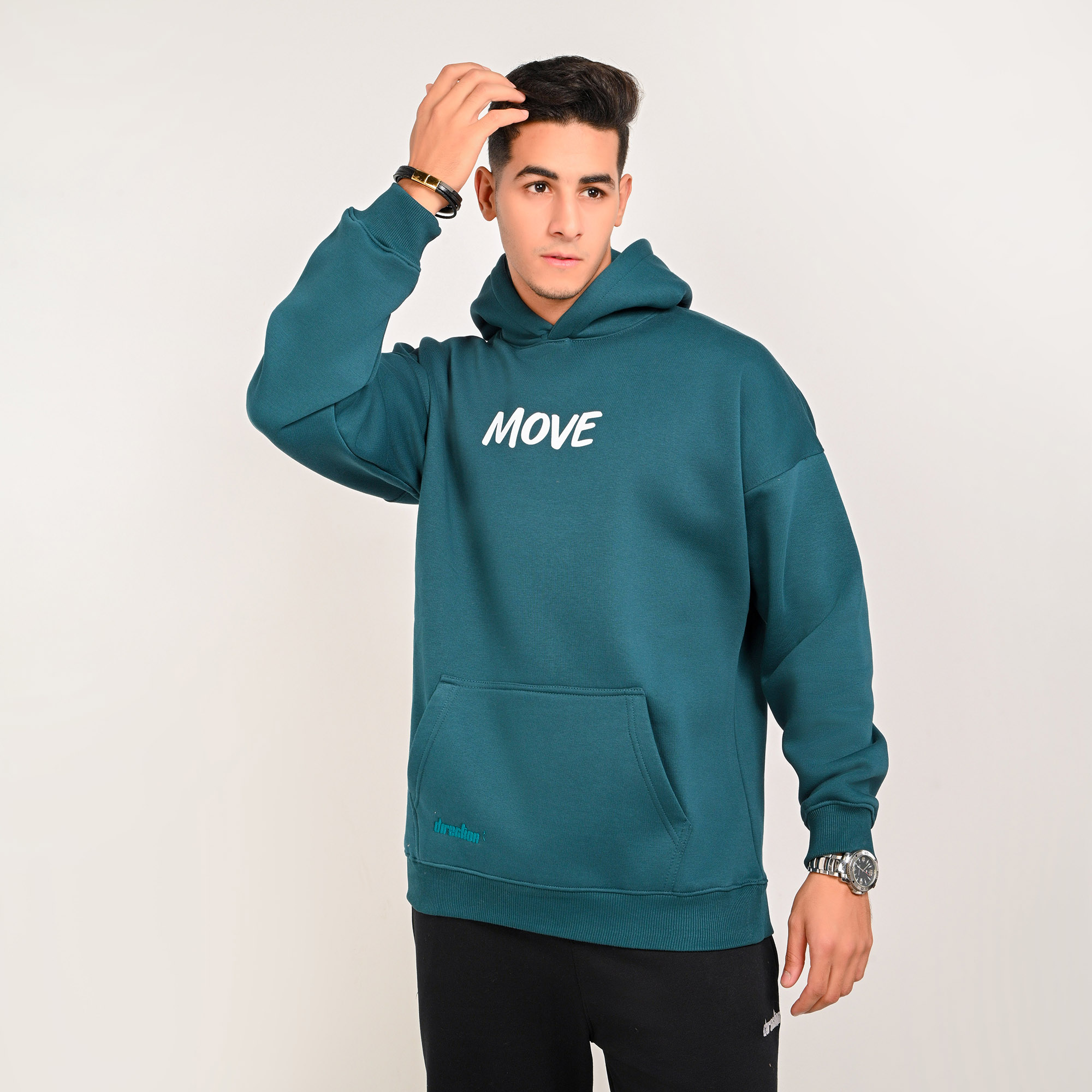 No direction No story-unisex dark teal hoodie