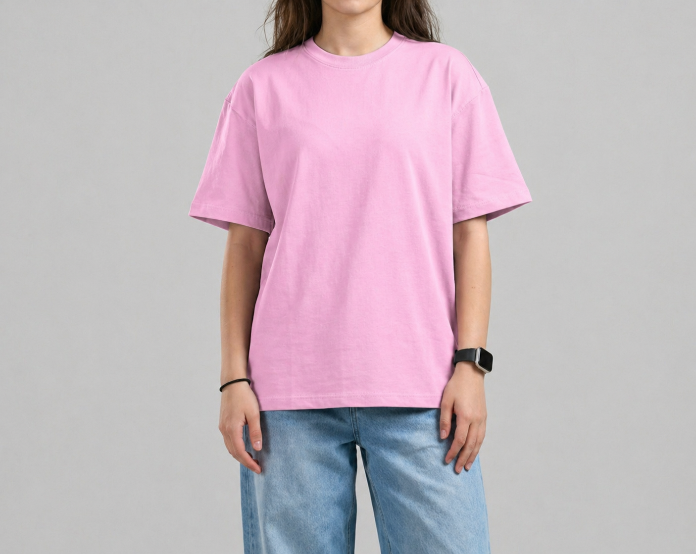 Unisex Basic pink T-Shirt - صورة إضافية